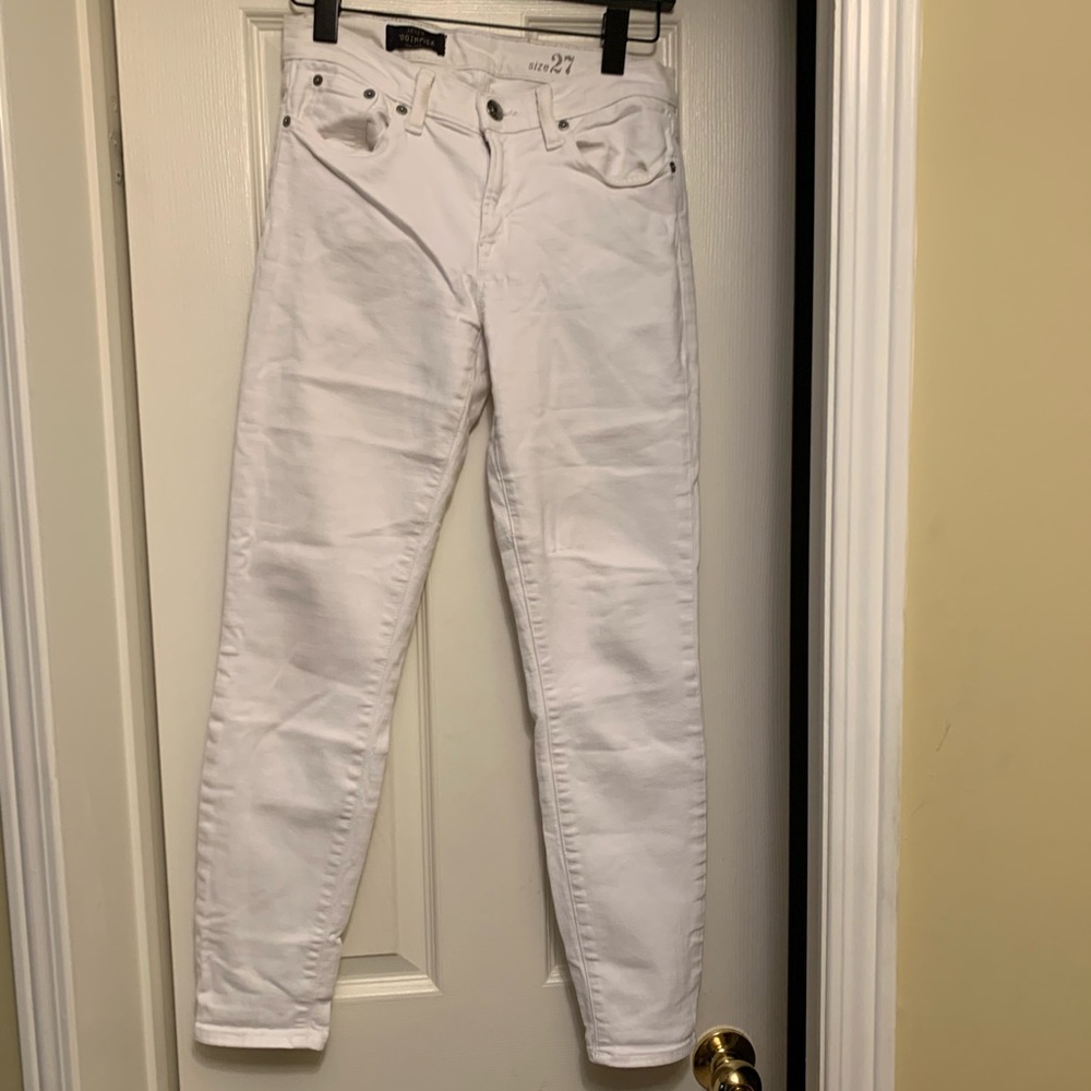 J.Crew Toothpick Jean, size 26, white